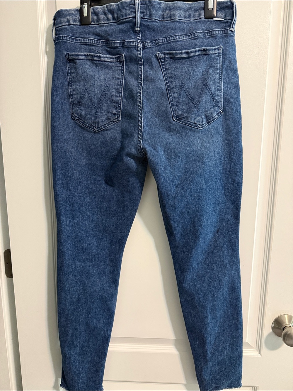 MOTHER Indigo Stretch High-Rise Skinny Jeans